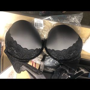 Torrid Gray Push-Up Plunge Bra - 48B - NWT